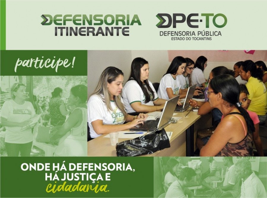 Atendimentos do programa "Defensoria Itinerante" serão realizados em Esperantina e Nazaré (Foto: Divulgação)