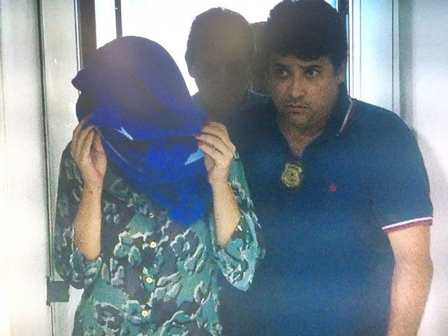 Marla Cristina foi presa em Palmas (Foto: ReproduÃ§Ã£o/TV Anahnguera)