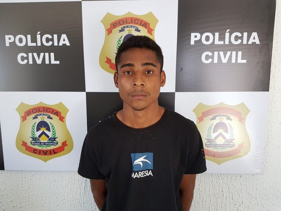 Domingos foi preso pela PolÃ­cia Civil de TocantinÃ³polis (Foto: DivulgaÃ§Ã£o/PolÃ­cia Civil)