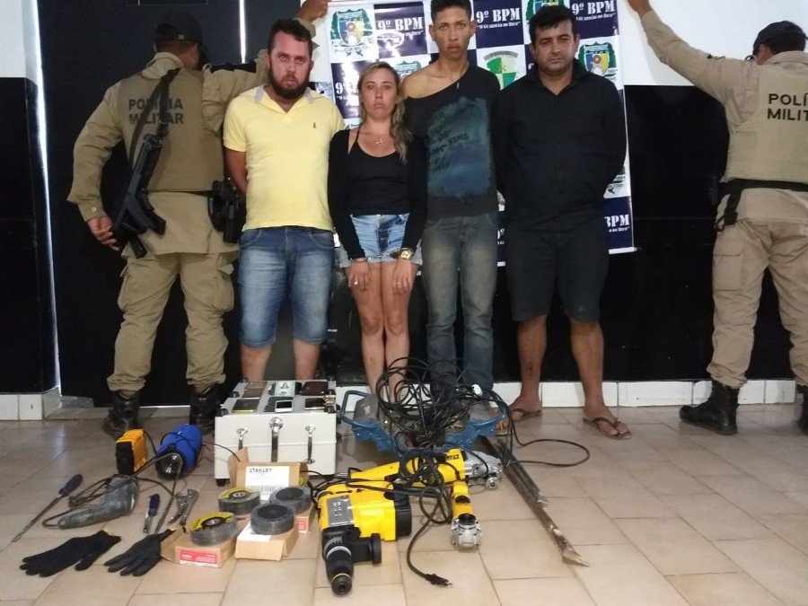 O grupo foi preso pela PM na cidade de AugustinÃ³polis