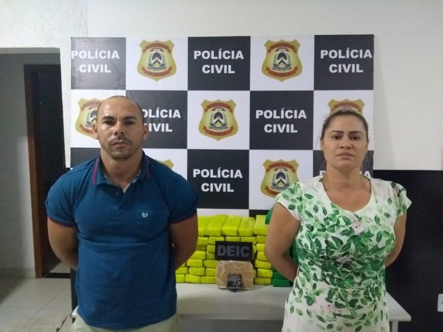 PolÃ­cia Civil prende casal com mais de 100kg de drogas no Sul do Estado