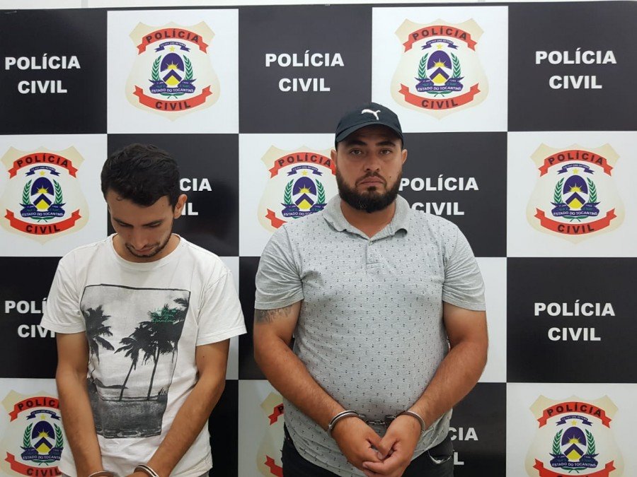 Suspeitos foram presos na tarde desta terÃ§a-feira, 02, em Palmas (Foto: DivulgaÃ§Ã£o PolÃ­cia Civil)