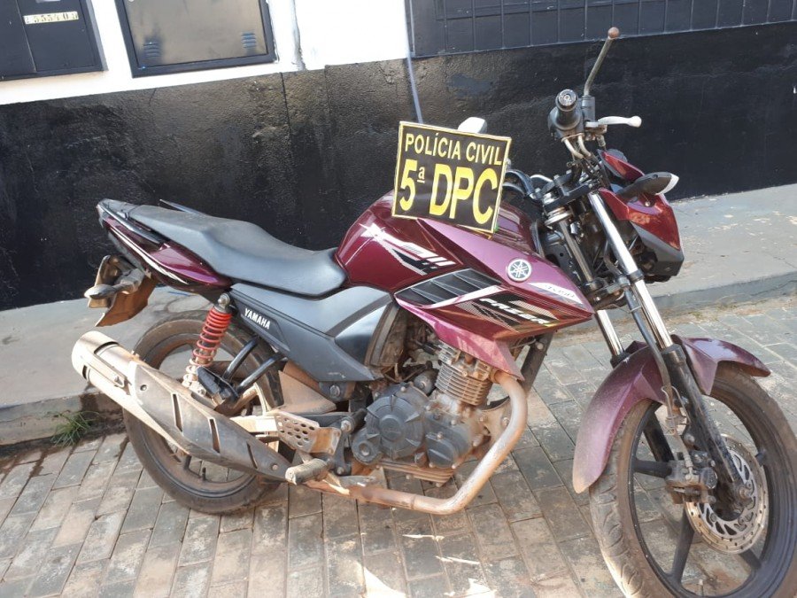 PolÃ­cia Civil identifica motocicleta objeto de crime contra o patrimÃ´nio na Capital