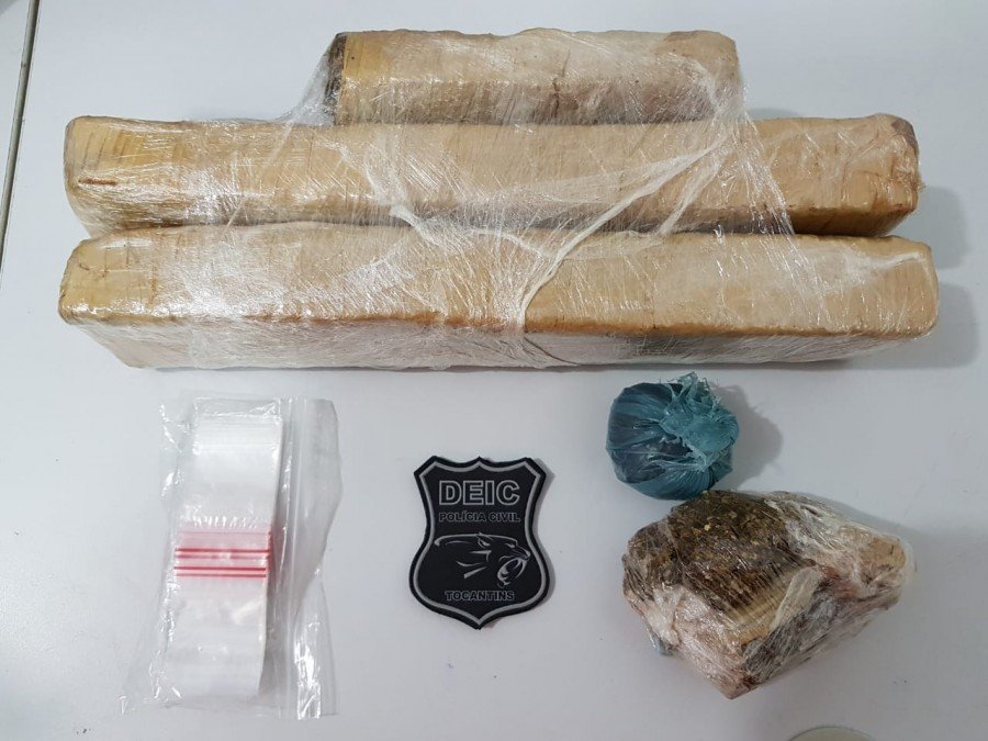 PolÃ­cia Civil apreendeu adolescente com cerca de 2kg de maconha e 100g de cocaÃ­na em Gurupi