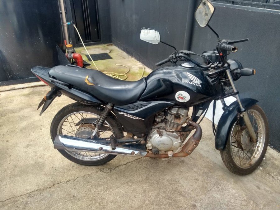 Motocicleta furtada foi recuperada pela PolÃ­cia Civil em ParaÃ­so do Tocantins