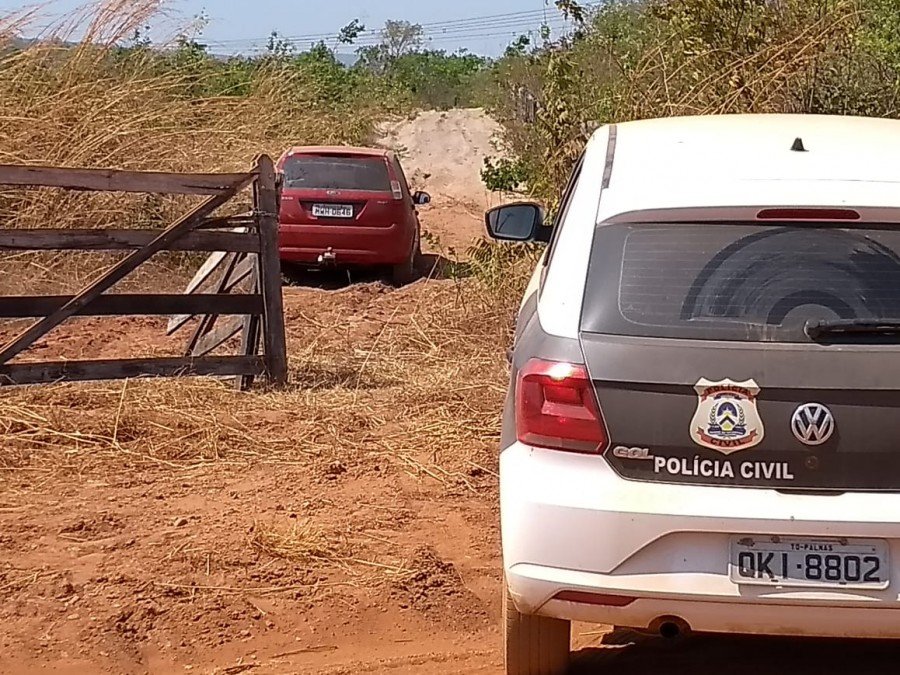 VeÃ­culo roubado por homem preso por roubo majorado em Miracema do Tocantins foi encontrado em estrada de chÃ£o