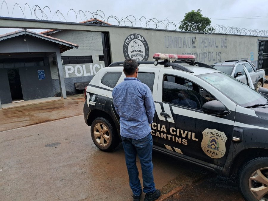 Homem preso pela Polícia Civil por matar o próprio sobrinho a facadas após discussão durante bebedeira em São Salvador do Tocantins