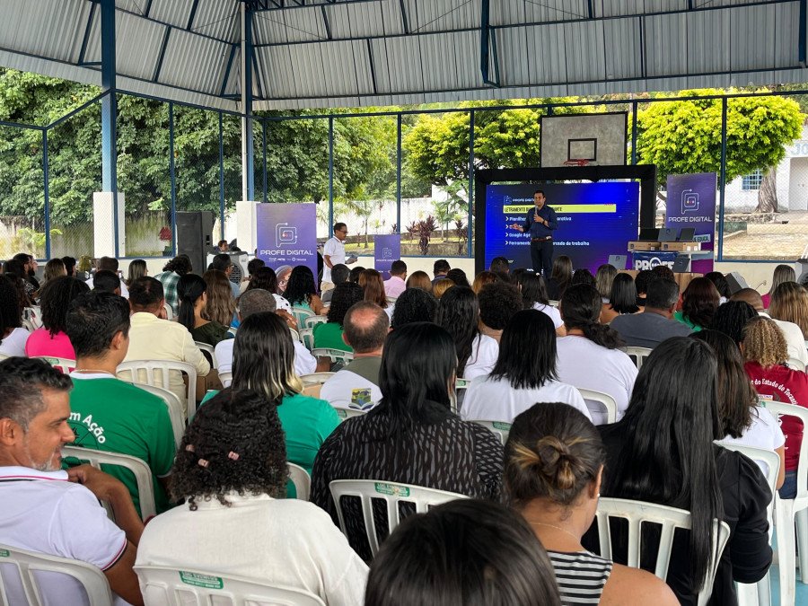 Fábio Vaz, ressalta que o Profe Digital marca um novo momento na história da educação tocantinense (Foto: Seduc/Governo do Tocantins)