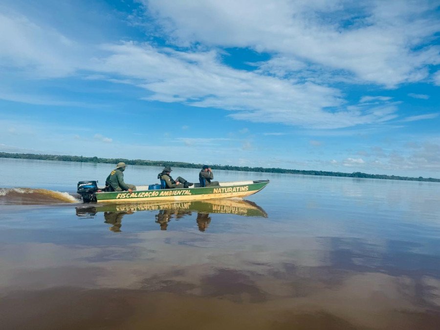 Operação ocorreu no Lago da UHE de Estreito e nas cidades próximas às fronteiras com os estados do Maranhão e Pará (Foto: Naturatins)