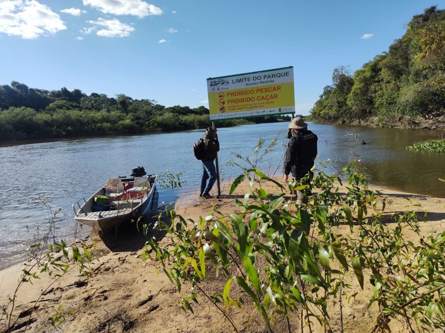 Fiscais realizam patrulhamento fluvial (Foto: Naturatins/Governo do Tocantins)