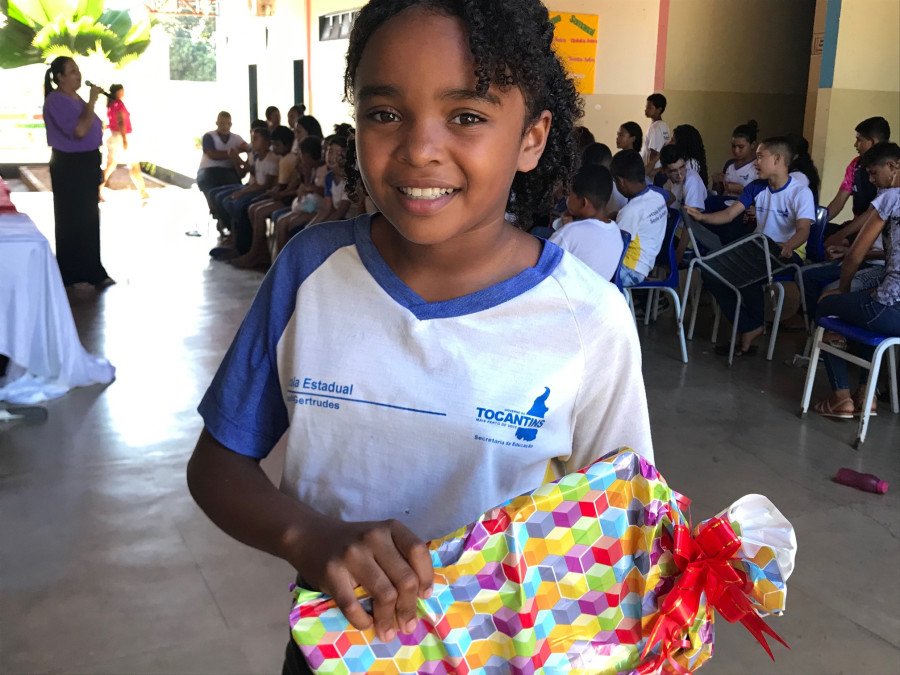 Jessyca Almeida foi uma das campeãs na competição de soletração promovida pela Escola Estadual Santa Gertrudes (Foto: Franciel Oliveira)