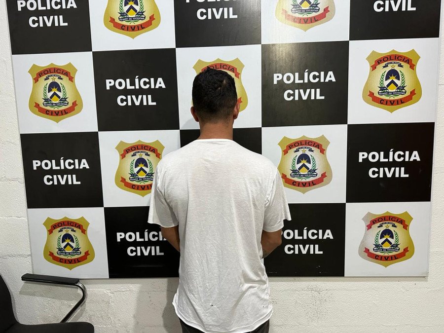 O suspeito tinha dois mandados de prisão em aberto, um expedido pela 4ª Vara Criminal de Teresina, no Piauí, e outro pelo juízo de Itupiranga, no Pará (Foto: Divulgação/SSP-TO)