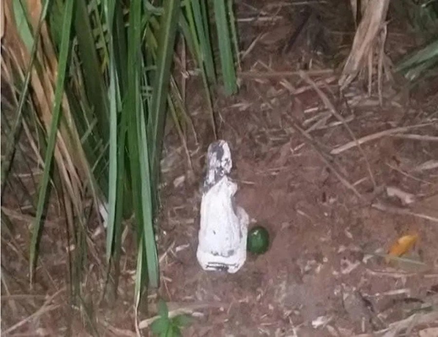 Material que teria sido usado no ritual em que uma adolescente acabou estuprada em Penalva, no Maranhão (Foto: Divulgação/Polícia Militar)
