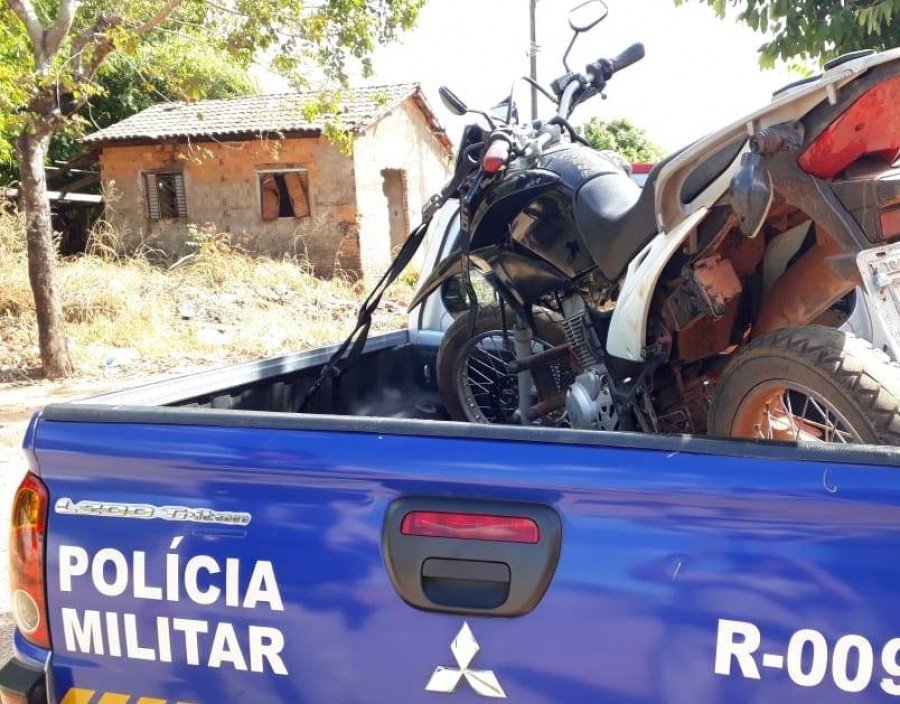 Motocicleta furtada em Formoso do Araguaia