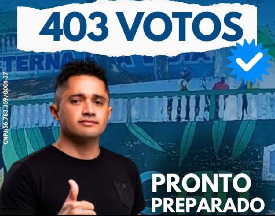 Recém eleito para o cargo de vereador em Tocantinópolis, Bazim, é multado em R$ 5 mil por propaganda irregular na campanha