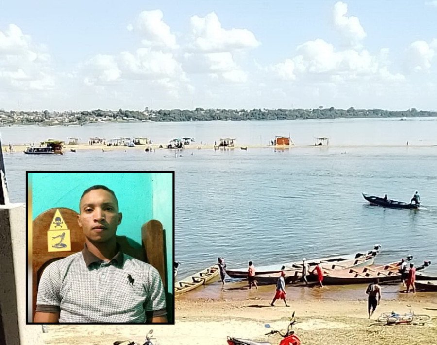 Militar do Exército morreu afogado após tentar salvar outros banhistas no rio Tocantins em Marabá-PA (Foto: Correio de Carajás)