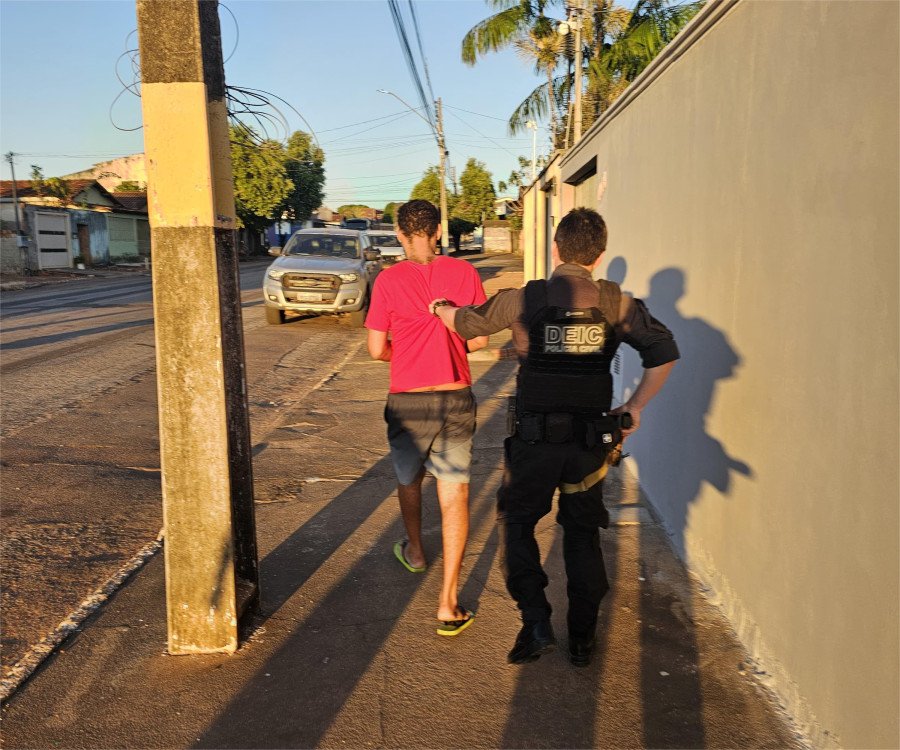 Homem foi preso durante a 2ª fase da operação Alvará Criminoso (Foto: Polícia Civil)