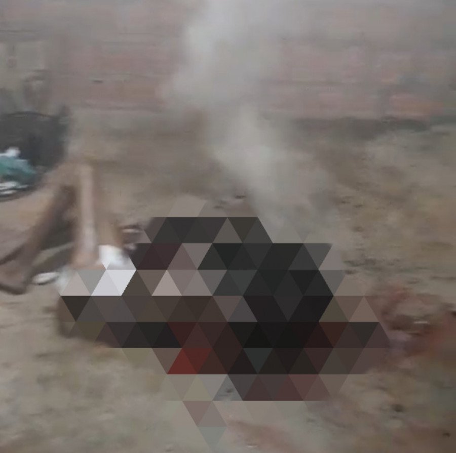 Idoso foi morto queimado pelo próprio filho (Foto: Reprodução/ Vídeo)