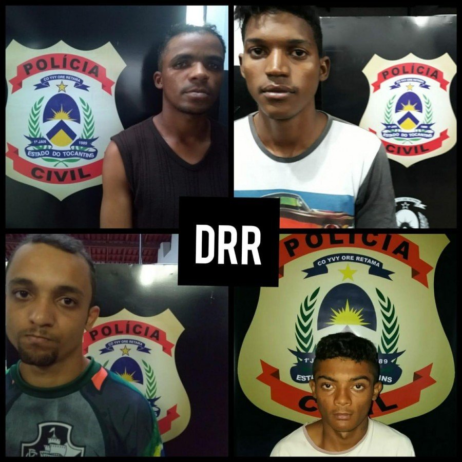 Em menos de 36 horas; PolÃ­cia Civil prende quatro suspeitos de roubo em AraguaÃ­na