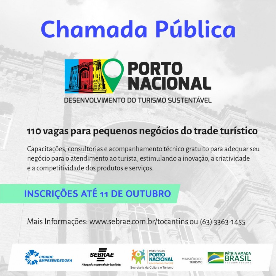 Seleção é realizada pelo Sebrae Tocantins, em parceria com a Prefeitura de Porto Nacional (Foto: Divulgação/Sebrae)