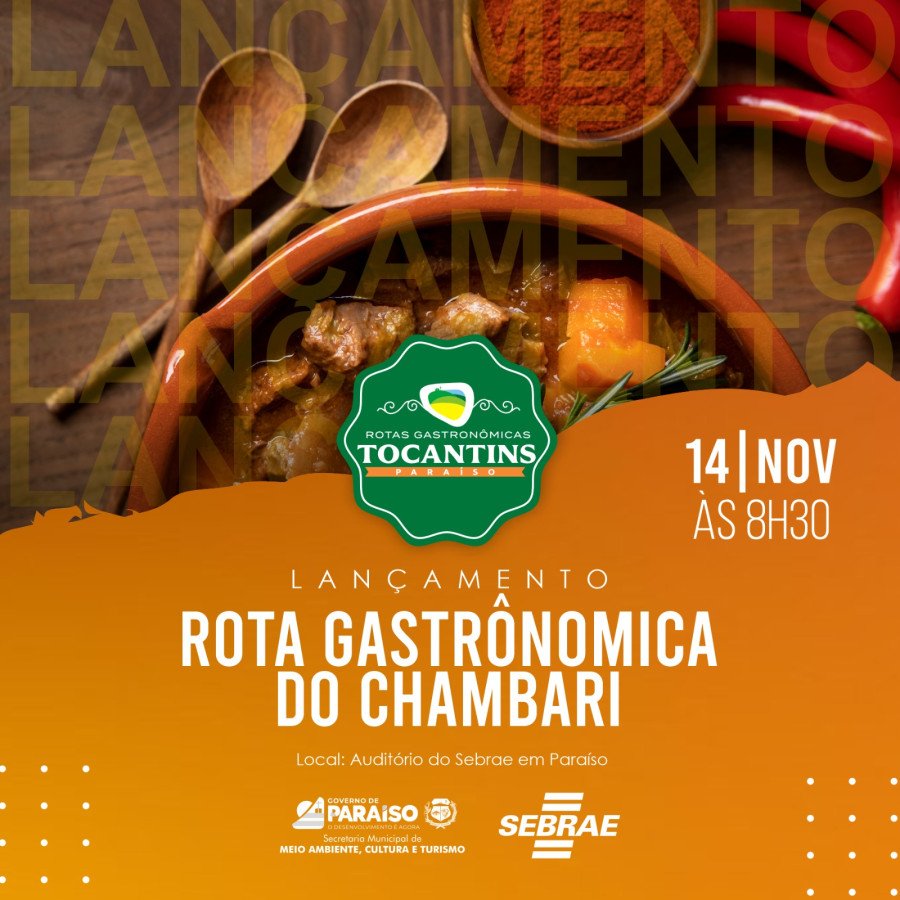 Sebrae Tocantins realiza Rota Gastronômica do Chambari (Foto: Divulgação)