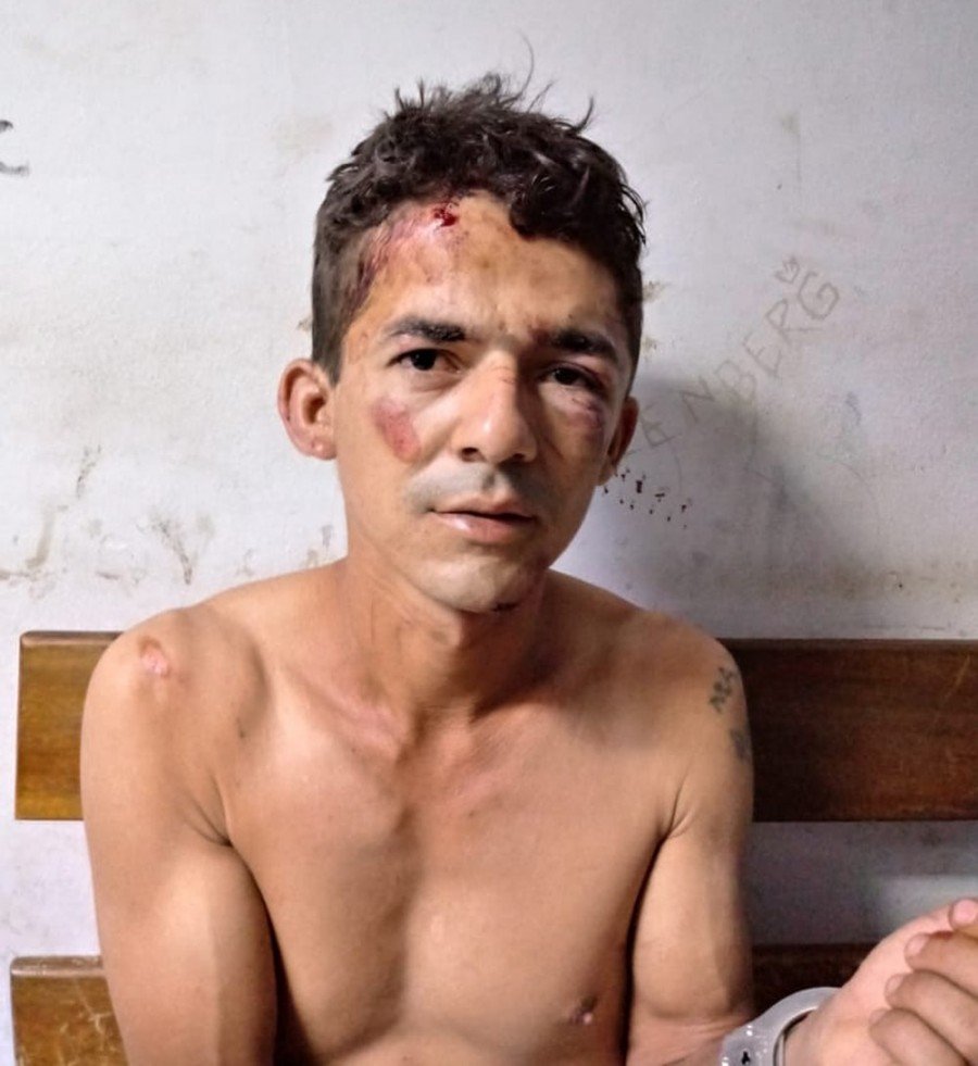 Homem Ã© preso suspeito de tentativa de homicÃ­dio em AraguaÃ­na (Foto: DivulgaÃ§Ã£o)