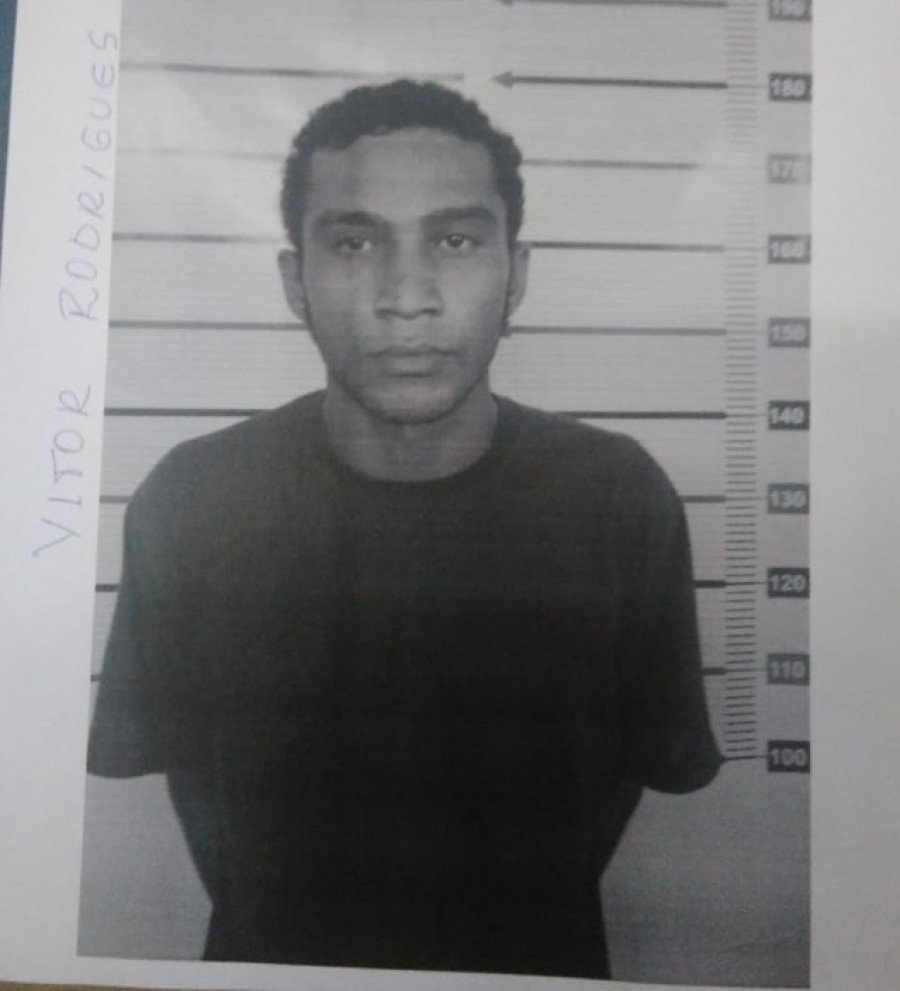 Vitor Rodrigues da Silva era um dos fugitivos da cadeia de Miranorte (Foto: DivulgaÃ§Ã£o/Seciju)