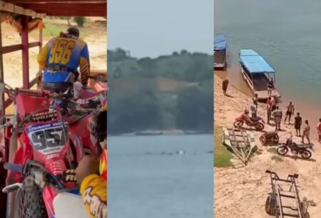SÃO SEBASTIÃO: Barco com trilheiros e motos naufraga no Rio Tocantins; dois seguem desaparecidos