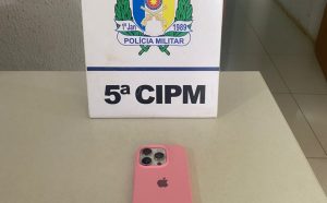 PMTO recupera celular furtado de mulher em unidade de saúde e prende suspeito em Tocantinópolis