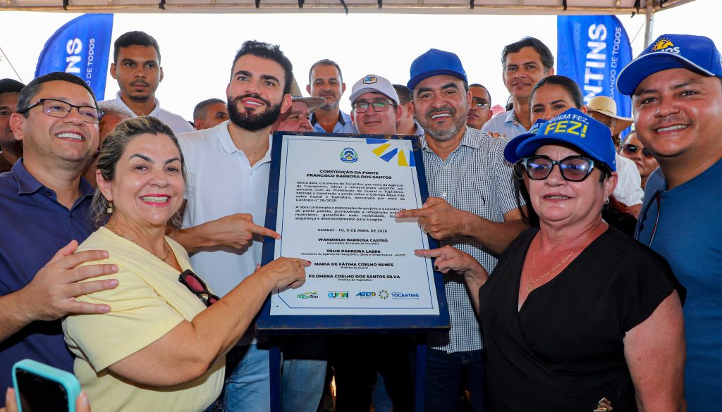 Governador Wanderlei Barbosa inaugura ponte que fortalece integração entre Guaraí e Tupiratins