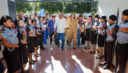 Wanderlei reafirma compromisso com a educação ao entregar reforma de colégio militar, no valor de R$ 3,2 milhões, em Colinas