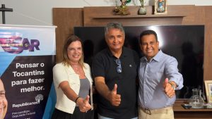 Em Taguatinga, Fábio Vaz reúne lideranças ao lado de Cláudia Lelis e ex-prefeito Miranda